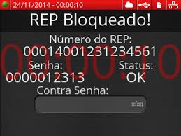 Tela de REP Bloqueado